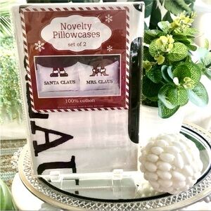 NIP! 🧑🏻‍🎄🎅🏼Santa Clause & Mrs Clause Standard Christmas PILLOWCASES